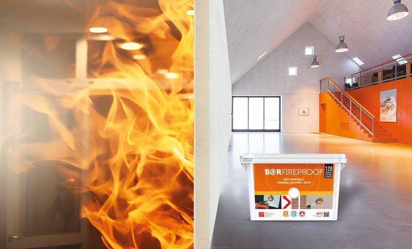 Fireproof coating application